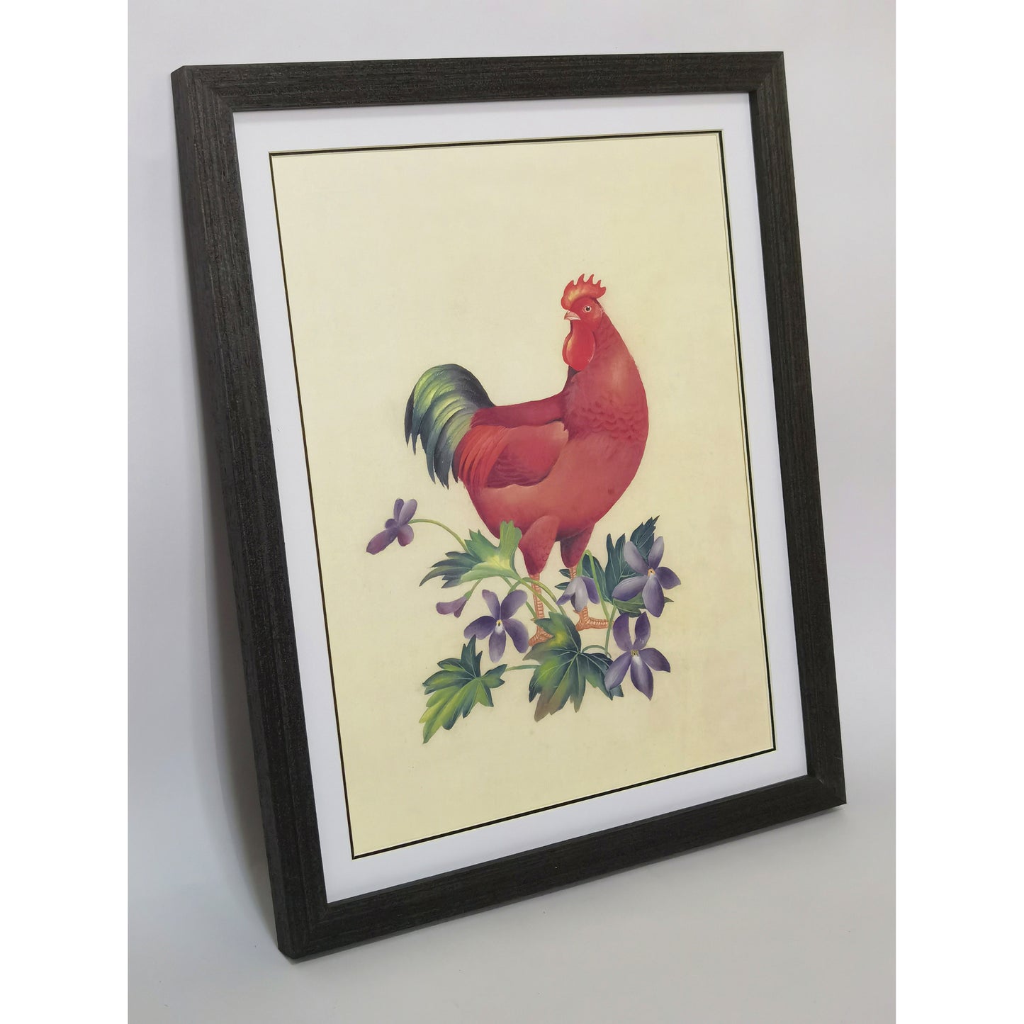 Rhode Island Rhode Warbler Art Print - Hand-Drawn & Digitally Printed on Premium Matte Paper, Natural Wood Frame, Multiple Sizes & Colors, Dual Display for Home & Office