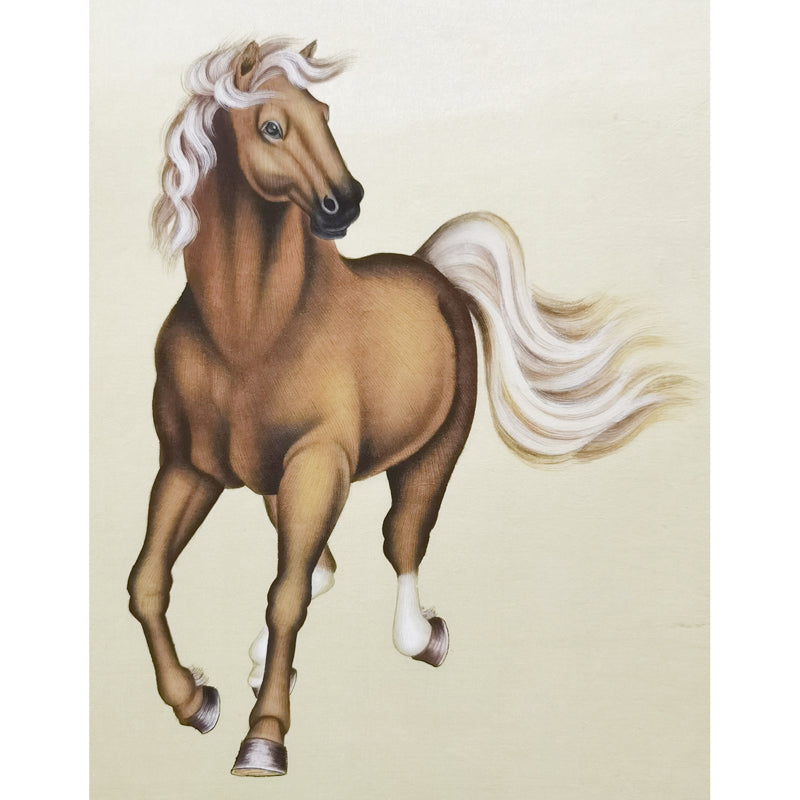 American Quarter Horse Artwork – Hand-painted Fine Art, Premium MATT Paper, Natural Wood Frame, Multiple Sizes & Colors