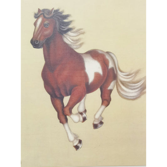 Hand-painted Clydesdale Horse Artwork – Fine Brush Technique, Premium MATT Paper, Natural Wood Frame, Multiple Sizes & Colors