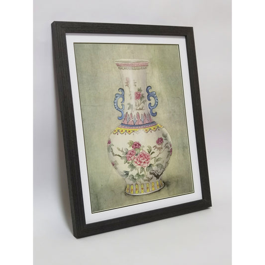 China Porzellan Vase Stillleben Handgefertigte Malerei Kunst Gerahmtes Poster Bild Druck Kunstwerk - Kostenloser Versand