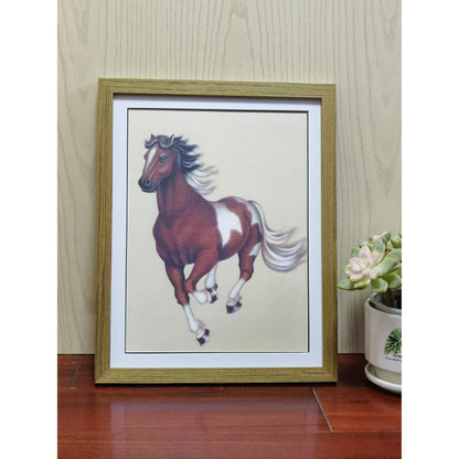 Clydesdale Pferd handgemachte Malerei Kunst gerahmt Poster Bild Druck Kunstwerk - kostenloser Versand