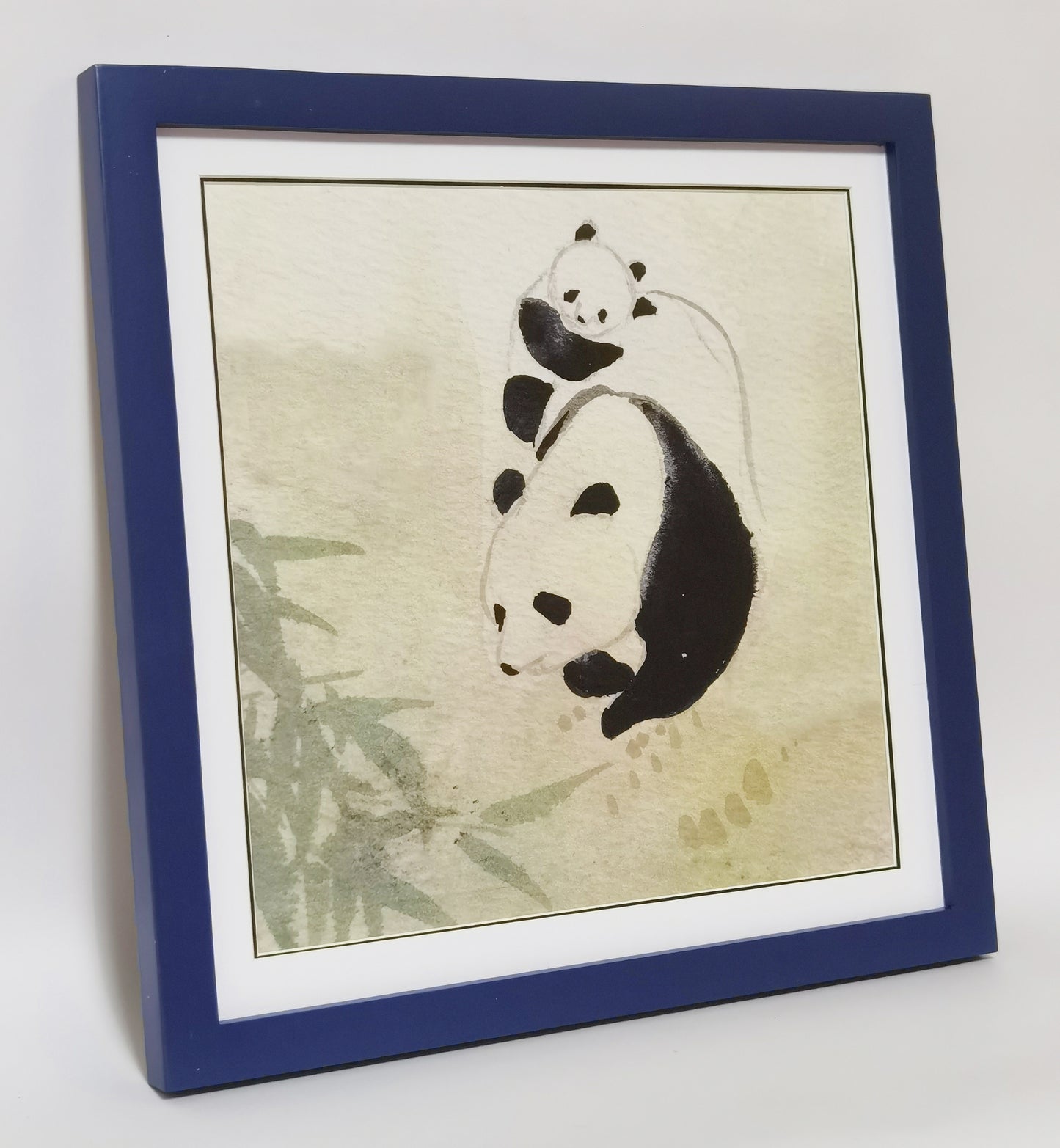 Panda Mutterliebe Landschaft Handgemachtes Gemälde Kunst Gerahmtes Poster Bild Druck Kunstwerk - Kostenloser Versand