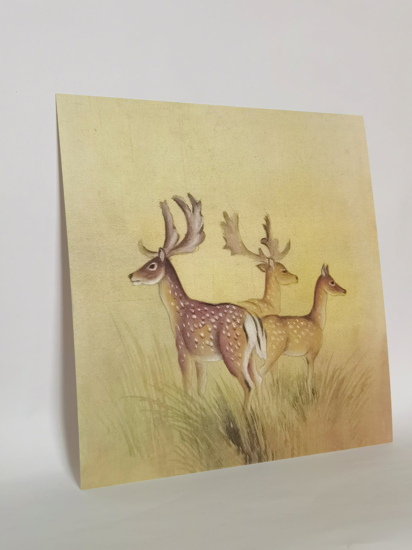 Deer Herd Handmade Painting Art Solid Wood Framed Poster Picture Print Artwork