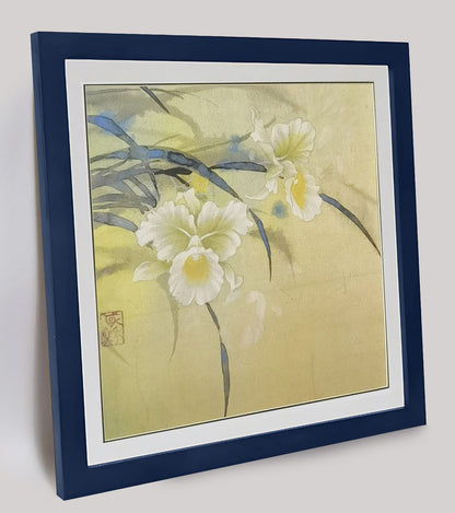 Hand-painted Lily Flower Watercolor Artwork – Elegant & Vibrant, Premium MATT Paper, Natural Wood Frame, Multiple Sizes & Colors